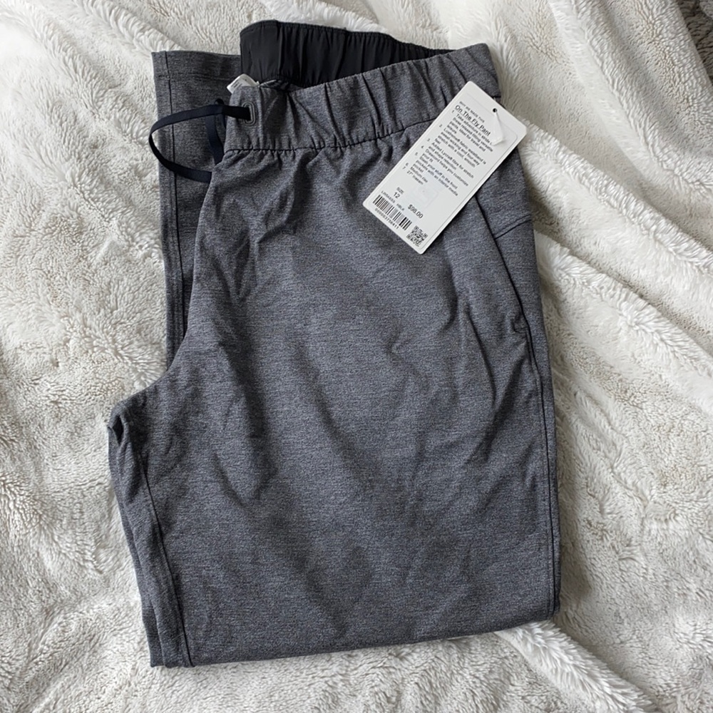 NWT On The Fly Pant in grey, size 12